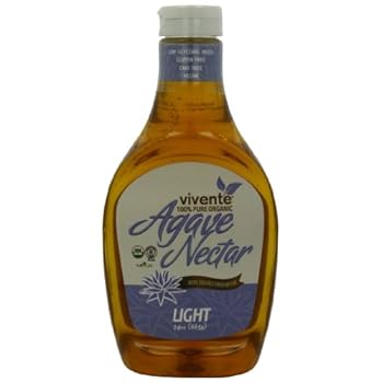 vivente organic agave nectar with fiber, light, 23.45 ounce